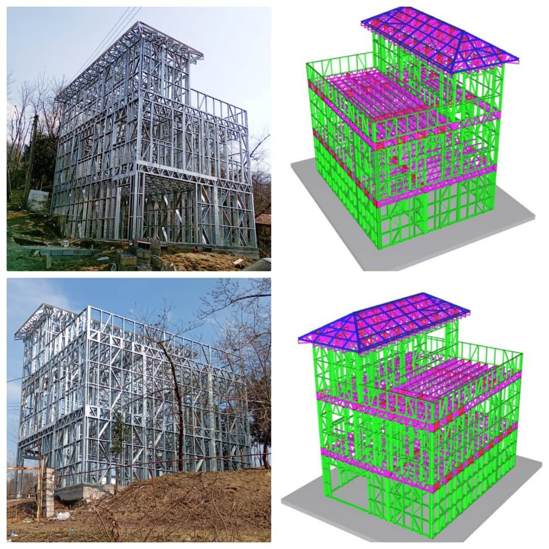 بهترین طراحی تولید و اجرای سازه های LSF در رشت